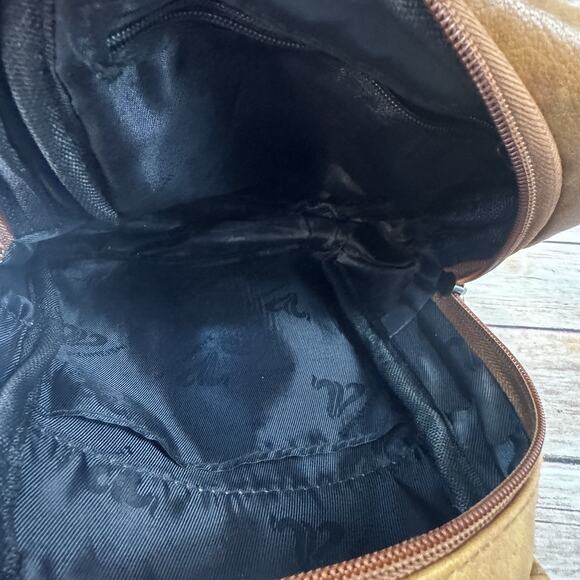 Zhen Meishi 90s Y2K Caramel Brown Vegan Faux Leather Crossbody Bag Purse - Picture 6 of 6